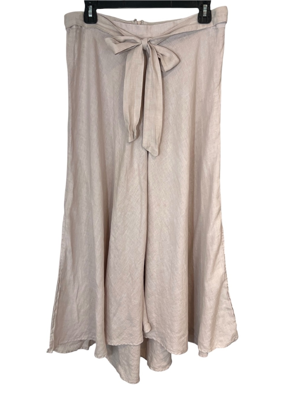VELVET BY GRAHAM & SPENCER 100% linen midi  skirt